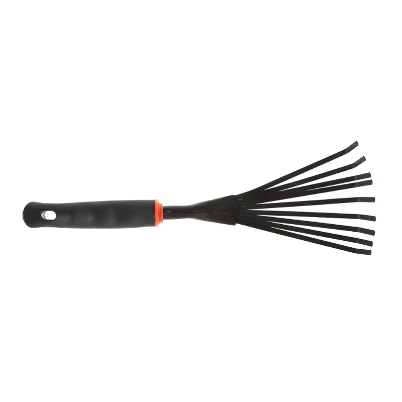 

1Pc Portable Mini 9 teeth Steel Rake For Home Garden Transplanting Tool 203C