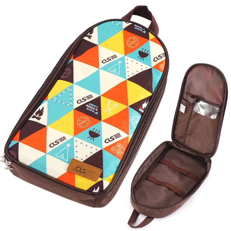 

Outdoor Cookware Set Wild Kitchenware Portable Tote Picnic Bag National Style Travel BBQ Cookware