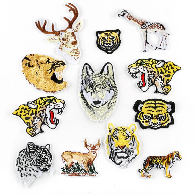 Fine Fashion Cartoon Tiger And Deer Animal Embroidery Badge Cloth Stickers  Diy High-end Clothing Accessories - Patches - AliExpress