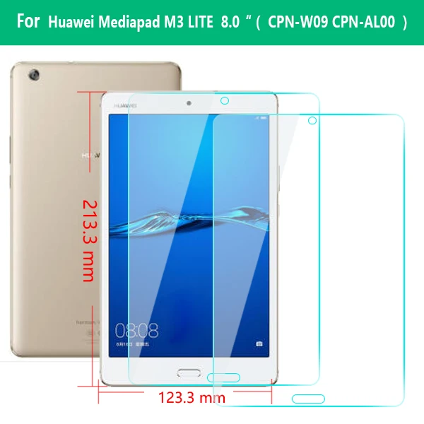 Закаленное стекло для huawei Mediapad M5 lite 8 M3 LITE 8 Защитная пленка для экрана Mediapad T3 7 T3 8 T3 10 стекло для планшета - Цвет: HWM3LITE8GHM2