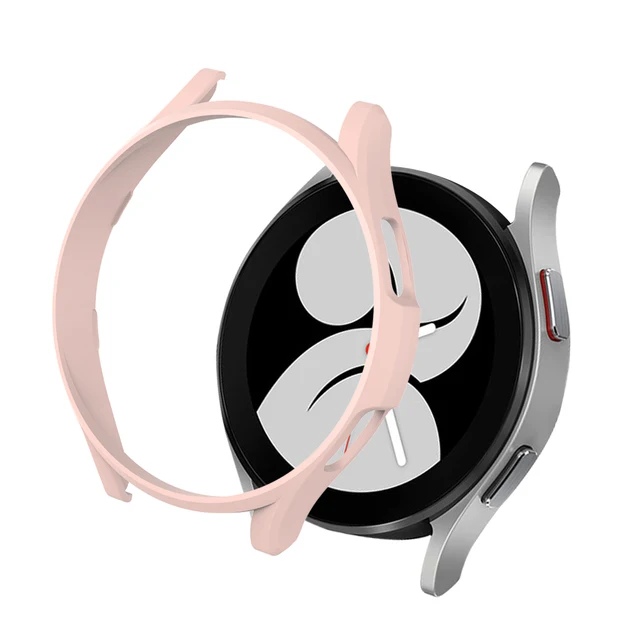 PC Matte Watch Cover for Samsung Galaxy Watch 4 40MM 44MM Watch 4 Classic 42mm 46mm Case All-Around Protective Bumper Shell Pink