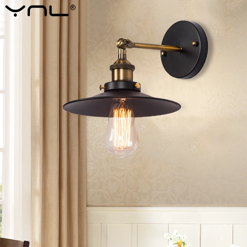 

Vintage Industrial Wall Lamp E27 110V 220V Retro Wall Sconce Lights Fixture Indoor Decor Loft Wandlamp Bar Bedroom Bathroom Lamp