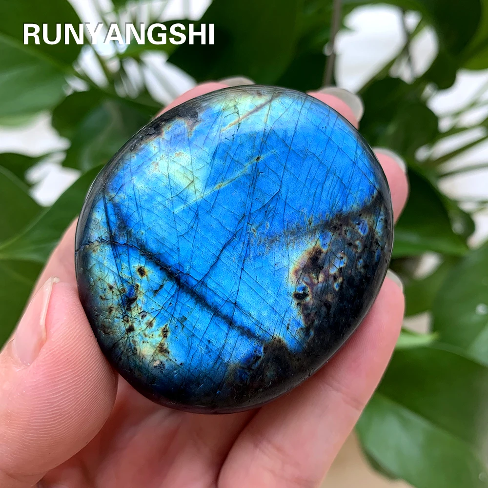 Runyangshi 1 шт. натуральный красочный лабрадор feldspar кристалл оригинальный лунный