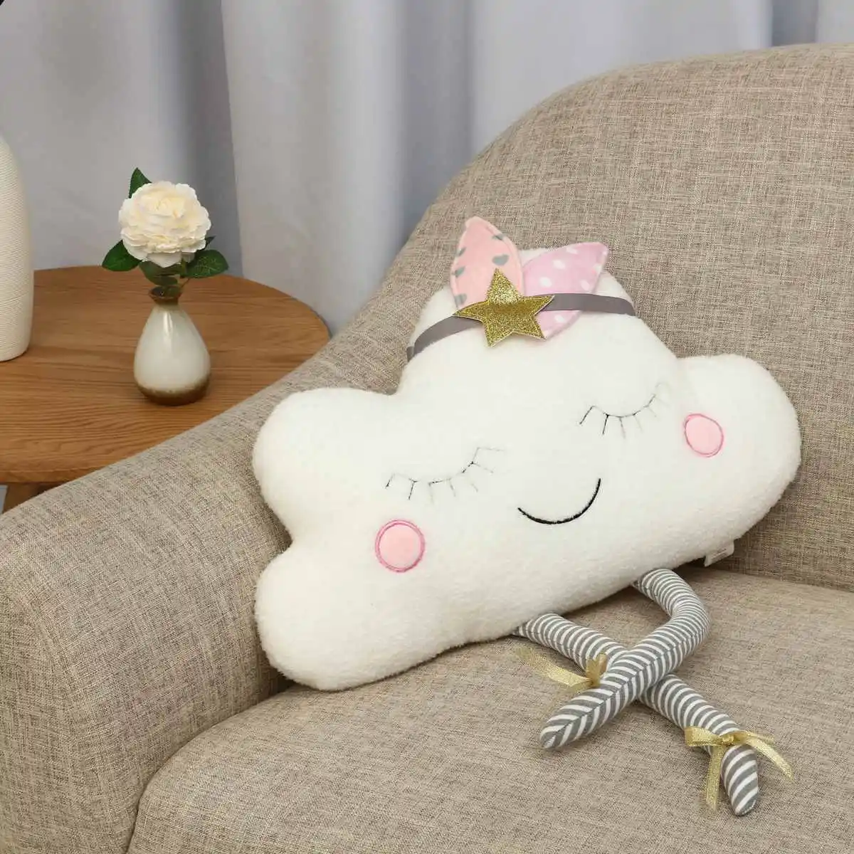 Lucky Boy Sunday New Ins Cloud плюшевая подушка мягкая подушка Kawaii Cloud Мягкие плюшевые игрушки для детей Детские подушки подарок для девочки