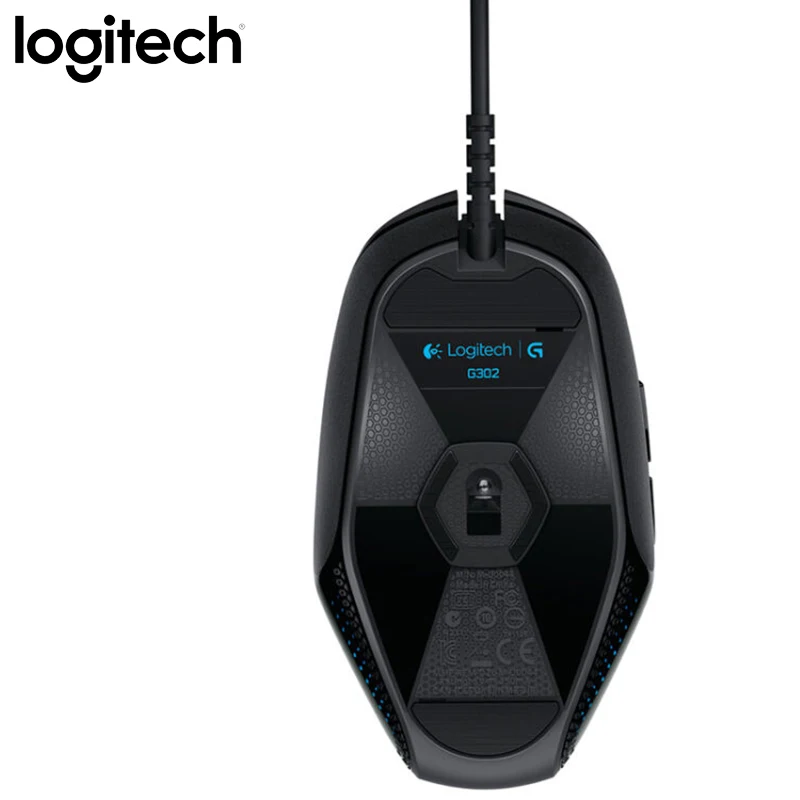 Проводная игровая мышь logitech G302 дышащая светильник USB 4000 dpi для ПК видеоигр Windows