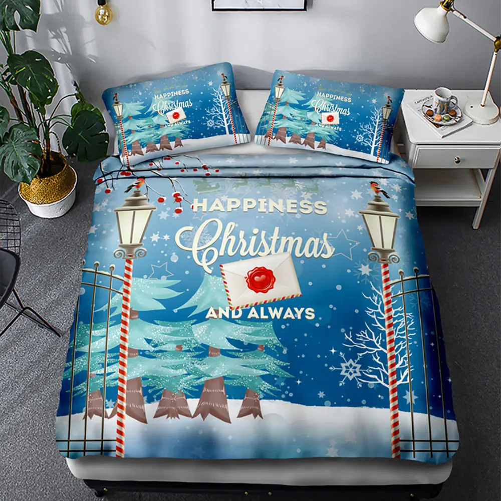 Thumпостельные принадлежности, рождественское постельное белье, пододеяльник King size Fantasy Night, 3D принтованный пододеяльник, Роскошная Королева, мягкая, полная, двуспальная односпальная кровать, набор - Цвет: Серебристый