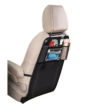 

Car Seat Back Protectors Waterproof Seat Covers Backseat Organizer With IPad/Tablet Holder Touch Screen New