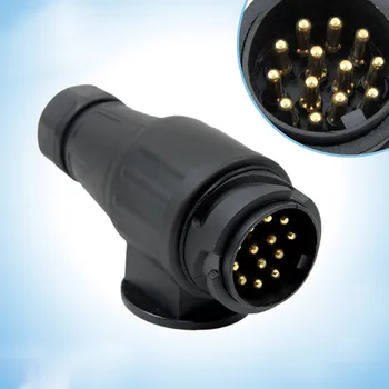 

Cross-shaped slotted copper pin 13Pin Car Trailer Plug 12V car trailer plug wiring connector adapter for connect truck and power