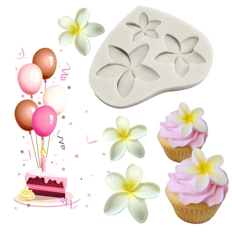 Frangipani силиконовая форма Украшение Тортов мастикой торт шоколадная глина DIY инструмент украшения изделия из сахара, форма для торта