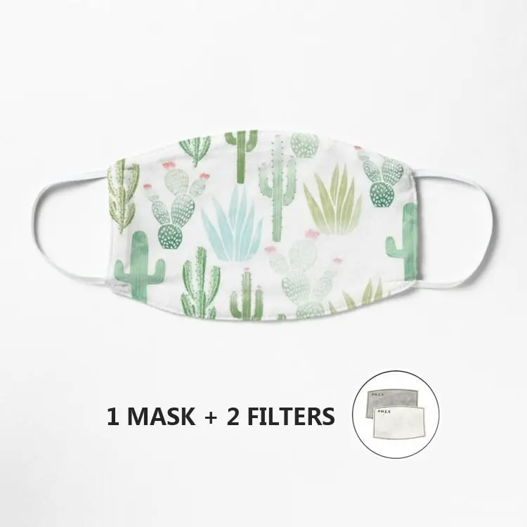 cactus farm Mask Mascarilla Protective Dustproof Adult Unisex bacteria proof Health Care face | Аксессуары для одежды