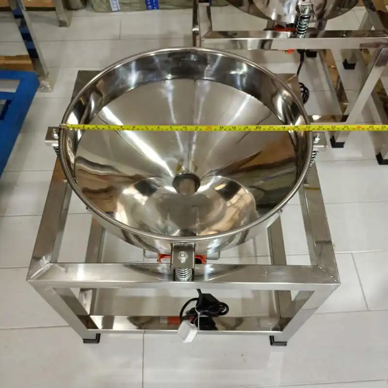 50cm Food sieve machine packing machine electric screen machine vibrating screen for powder or grain material Short stand 3