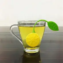 Чайный набор в форме лимона из пищевого силикона, инновационные кухонные принадлежности, ситечко для чая, нетоксичный чайный пакетик, аксессуары для чайника