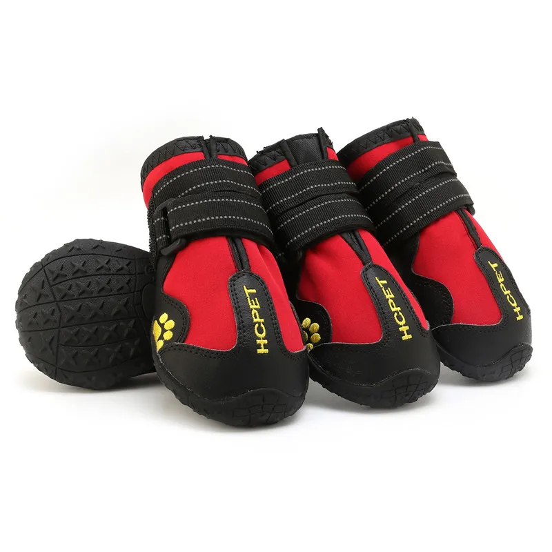 4Pcs/Set Pet Dog Shoes for Medium Large Dogs Waterproof Rain Snow