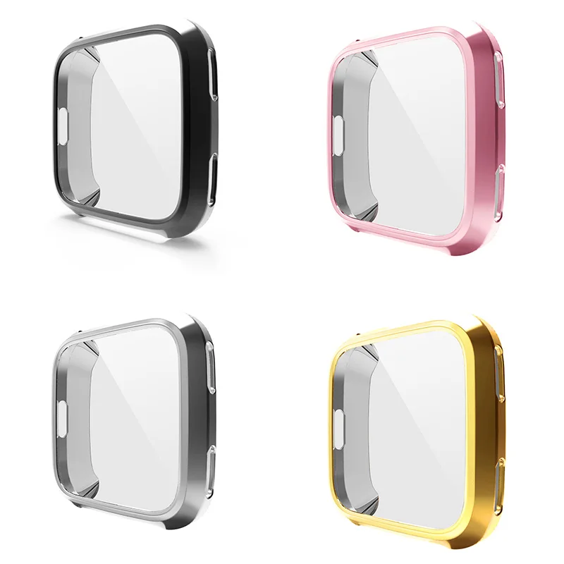 360 градусов Защитная крышка для Fit Bit Versa Band Case покрытие Coque Fit Bit Versa аксессуары для часов защитный чехол для экрана