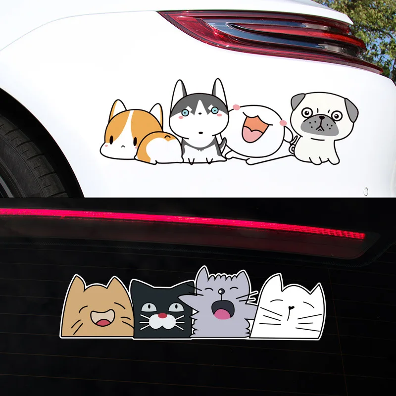 New product animal dog car car sticker car window glass sticker