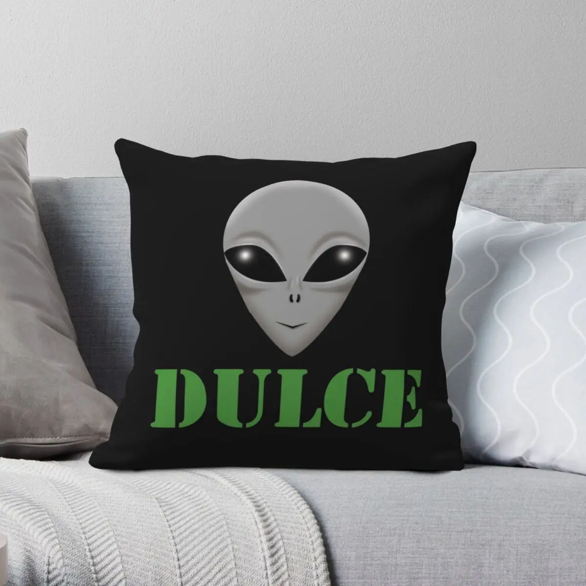 

DULCE Pillowcase Polyester Linen Velvet Printed Zip Decor Sofa Cushion Cover 18"