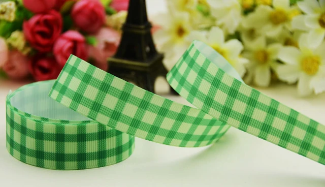 3/8 Gingham Grosgrain Ribbon 3/8 Decorative Ribbon 3/8 Grosgrain Ribbon 