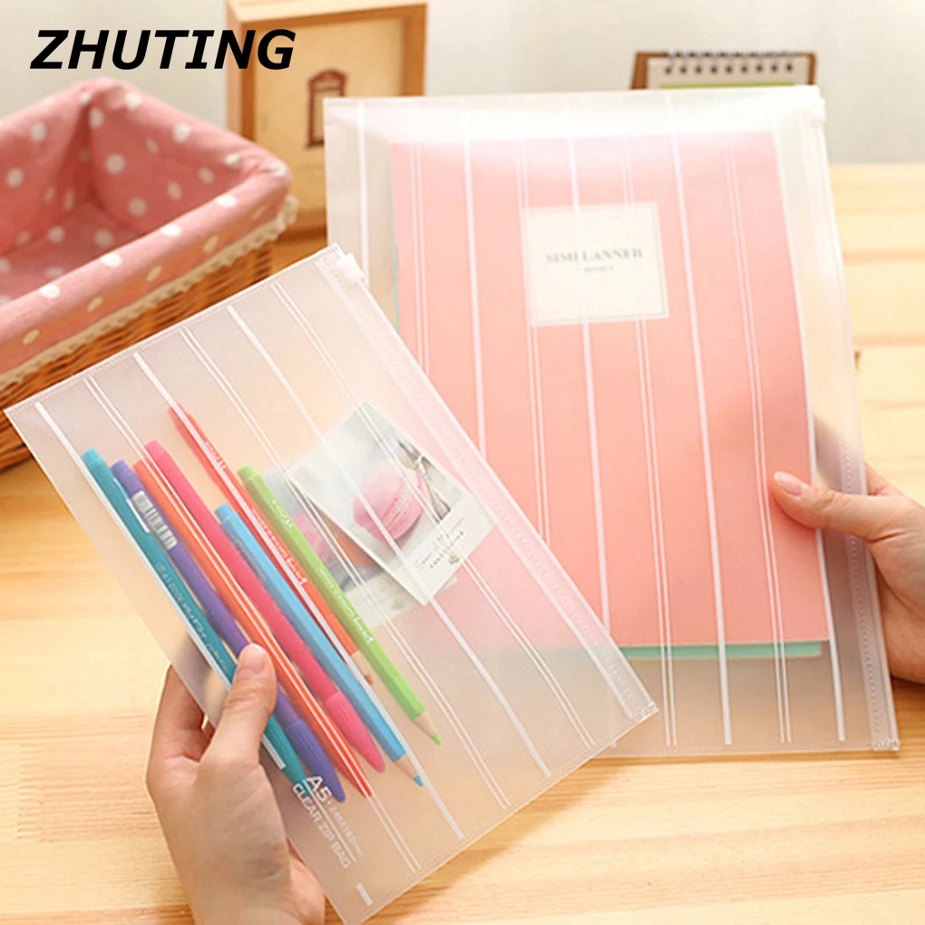 

A4 File Pencil Pen Bags Office Document Cash Coin Stationery Organizer Storage Bag