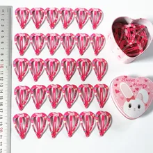 В коробке 30 сердец кролик железные коробки капли воды Сердце заколки Дети BB клип Дети взрыва сбоку клип Лидер продаж