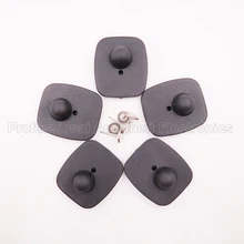 Eas rf жесткая бирка безопасности бирка мини квадратная бирка в виде одежды 8,2 МГц 48*42 мм с гвоздями 1000 шт