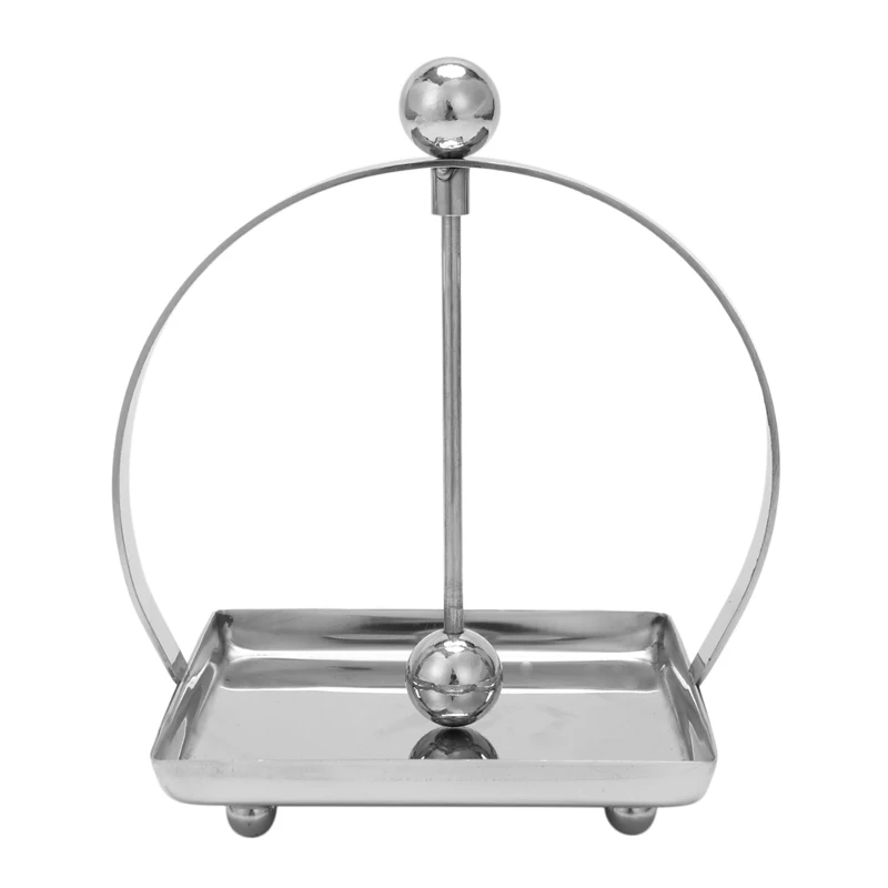 

New-Stainless Steel Paper Towel Holder Square Paper Towel Holder Base Bar Restaurant Table Paper Holder