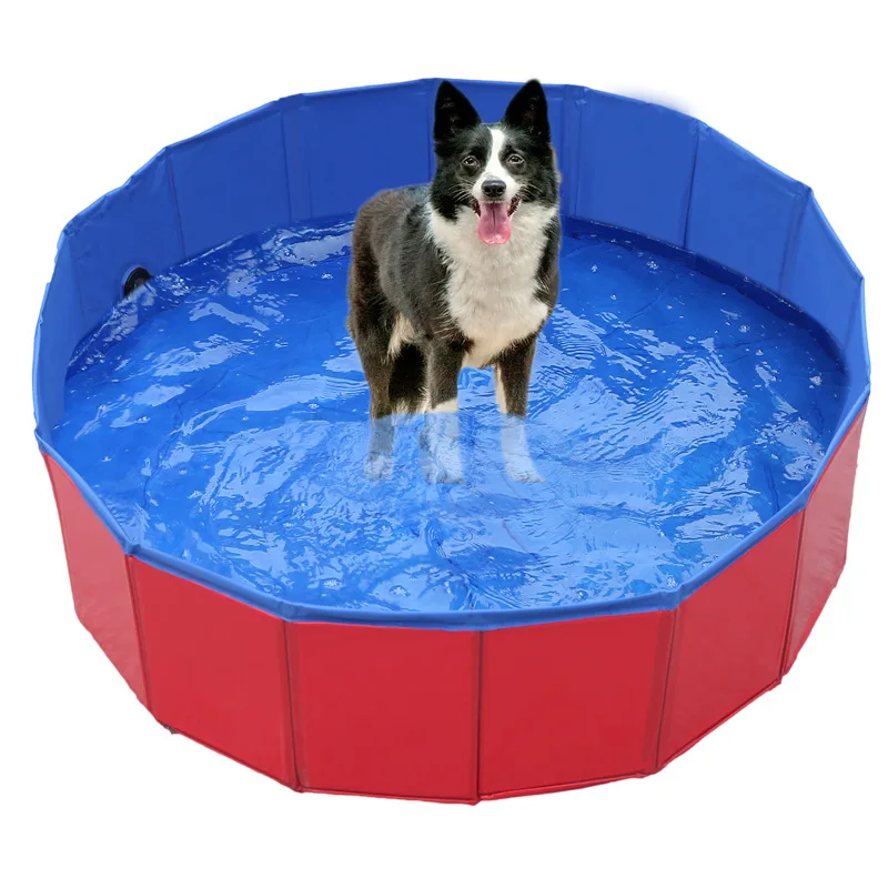 Piscina para perros – Piscinas para perros grandes, piscina infantil de  plástico duro, piscina plegable para perros, gatos y niños (47 pulgadas de