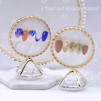 

Multifunctional Nail Display Stand Nail Art Palette Shelf Exquisite Rhinestone Fals Nail Plate Showing Tool Photo Props Gifts