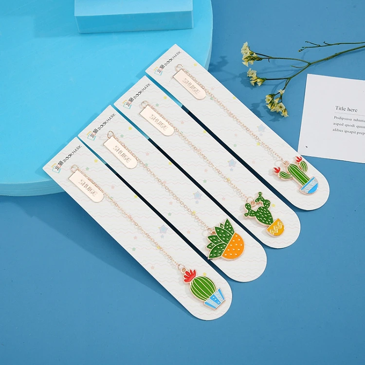 1PC Cute Cactus Bookmarks for Books Paper Page Marker ...