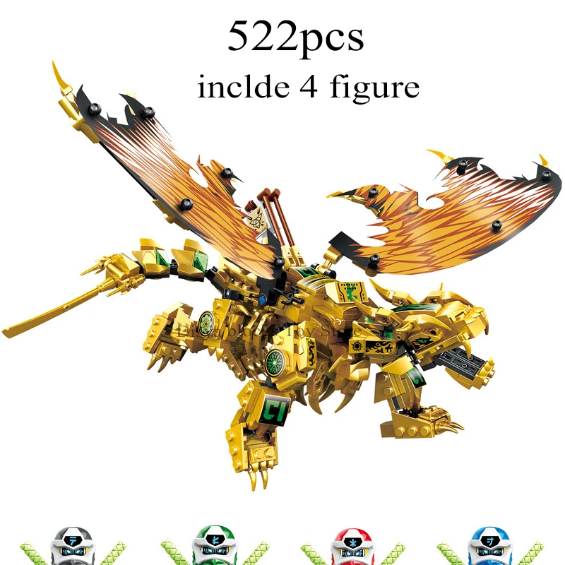 

NEW 2020 Ninjag TV series Golden Dark Bat Pterodactyl Dragon Season13 Ball Building Blocks Classic Model Sets Bricks Kids Kits