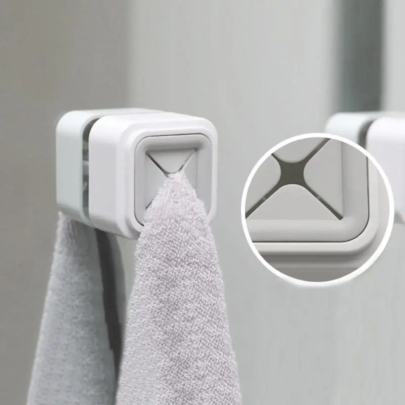 

Bathroom Towel Holder Sucker Kitchen Storage Hooks Washing Cloth Hanger Rack Waterproof Wall Window Bathroom Tool Home Organizer