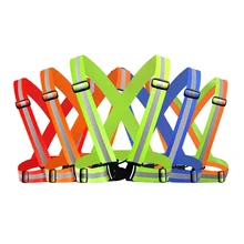 2 шт легкий Регулируемый защитный жилет отражающий жилет видимость ленты для активного отдыха