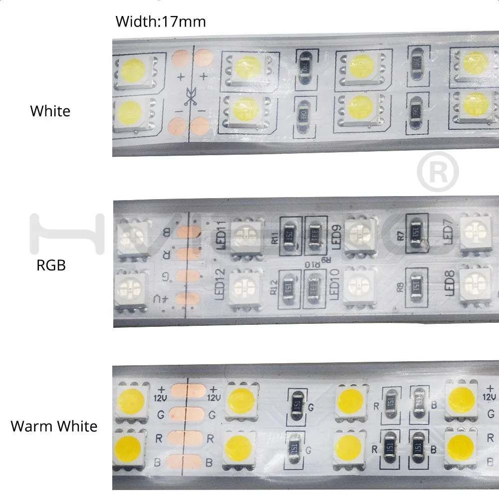 Одежда высшего качества! 5 м DC 12 В 600Led 120led/M водонепроницаемый SMD 5050 RGB Теплый Белый