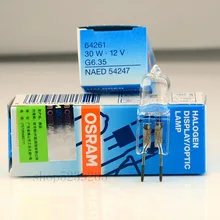 3 шт. OSRAM 64261 12 в 30 Вт микроскоп щелевая лампа Osram HLX 64261 G6.35 галогенная лампа проектора