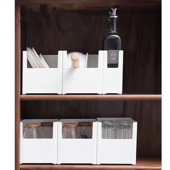 

Storage Basket, Multi-Functional Kitchen Separate Finishing Plastic Storage Box, Used For Kitchen, Storage Room Sorting Box