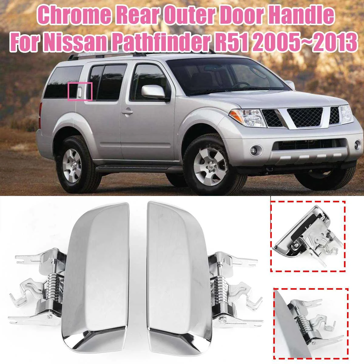 Rear Door Outer Handle Left Right For Nissan Pathfinder R51 2005 2006 2007 2008 2009 2010 2011 2012 2013 1030514 Exterior Door Handles Aliexpress [ 1200 x 1200 Pixel ]