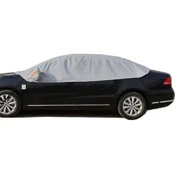 

Car Half Cover Top Waterproof All Weather/Windproof/Dustproof/Windshield Cover Snow Ice Winter Summer for Sedan SUV