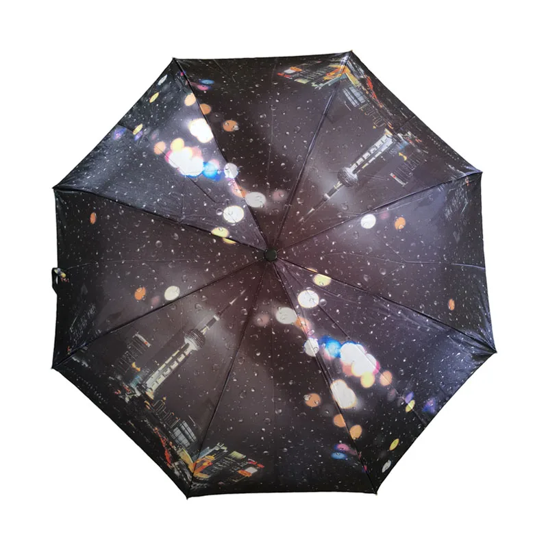 

Creative Design Folding Women's Umbrella Satin Fabric Umbrellas Rain For Women Umbrella Rain Women Parasol Female