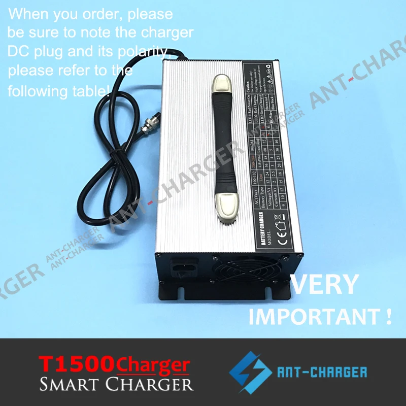 Customized 1500W EV Car Golf Cart Charger 12V 70A 24V 45A 36V 30A 48V 25A 60V 20A 72V 16A UPS GEL AGM Lead-acid Battery Charger-T1500AO (5)