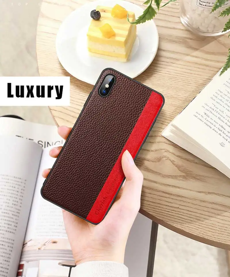 Деловой Роскошный чехол из натуральной кожи для нового iPhone 8 7 Plus X Xs Max XR Phone 360 противоударный полный защитный чехол s Cover