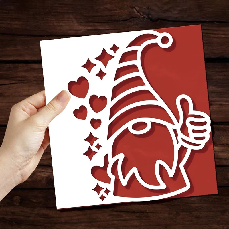

Gnome Heart Invitation Scrapbooking Paper Die Cut Stencils Metal Craft Cutting Dies Embossing For Crads Making 2021