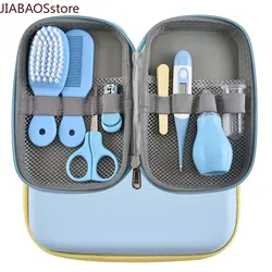 8pcs/set Baby Nail Scissors Clipper Portable Infant Child Healthcare Tools Sets Newborn Grooming Care Kits for Toddler Gift