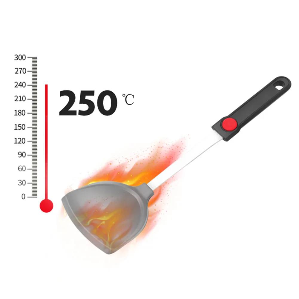 Безопасный силикон с отверстием термостойкие Кухонные гаджеты посуда шпатель антипригарная многофункциональная практичная Легкая очистка выпечки
