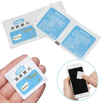 

300 Pcs Portable First Aid Disposable 75% Saturated Alcohol Cotton Pads Alcohol Wet Wipe Cleaning Wipes Alcohol Swabs Tool