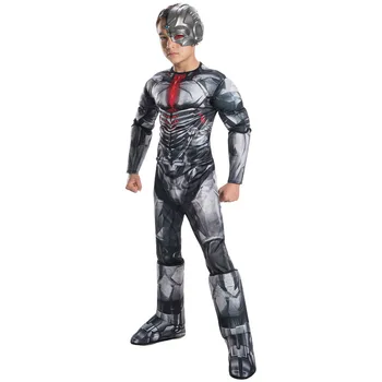 

Steel Children's Performance Props Heroic Costumes Justice Alliance Cyborg Cartoon Party Dance Cosplay