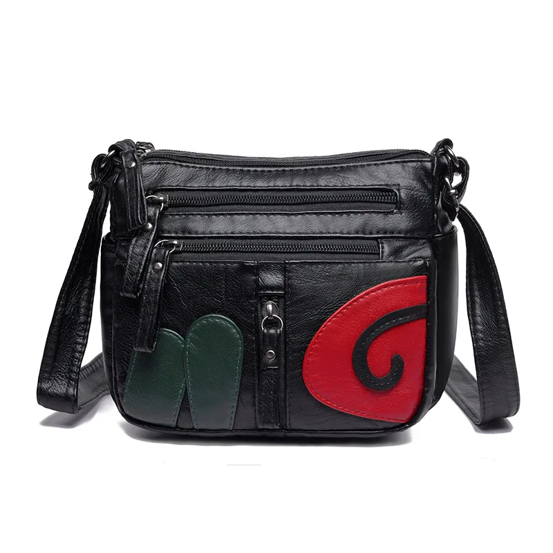 

Bag Women's 2019 New Style Soft Leather Square Sling Bag WOMEN'S Messenger Bag Casual Shoulder Bag Washed Leather Versatile Lady