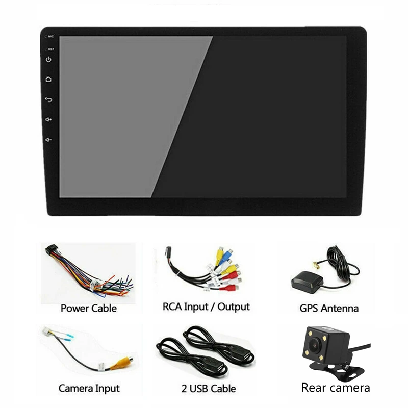  9 zoll Android 8.1 Auto MP5 Player Stereo Radio 1024X600 HD LCD Quad Core WIFI + 1G + 16G GPS BT OB