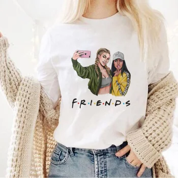

Cool I Love Selfie Friends Print Female T-shirt New Korean Clothes Vogue T-shirts For Women Summer Casual Short Sleeve T-shirt