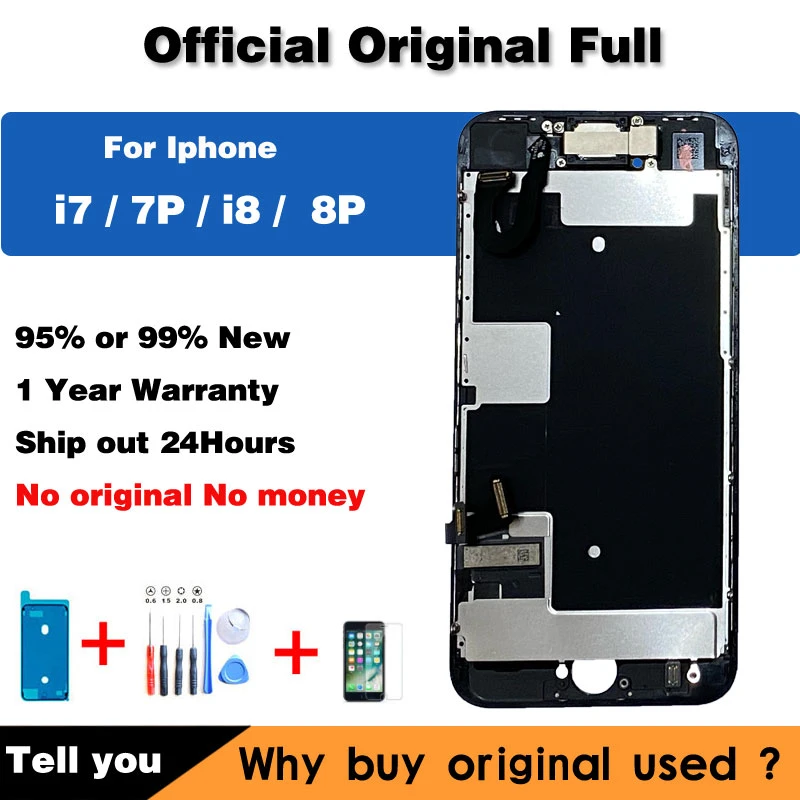 100 Original Complete Display For Iphone 7 8 Plus Lcd Display Full Set Assembly Touch Front Camera Ear Speaker Replacement Mobile Phone Lcd Screens Aliexpress 100 Original Complete Display For Iphone 7 8 Plus Lcd Display Full Set Assembly Touch Front Camera Ear Speaker Replacement Mobile Phone Lcd Screens Aliexpress