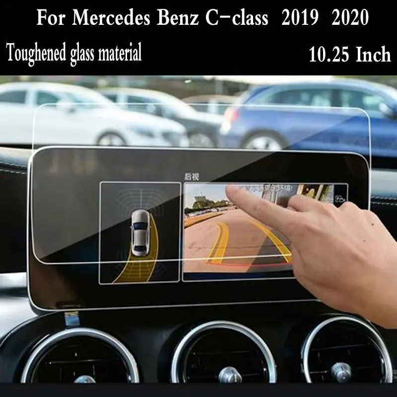 

Car Navigtion Tempered Glass LCD Screen Protective Film Sticker Dashboard Guard For Mercedes Benz C-class 2015-2020