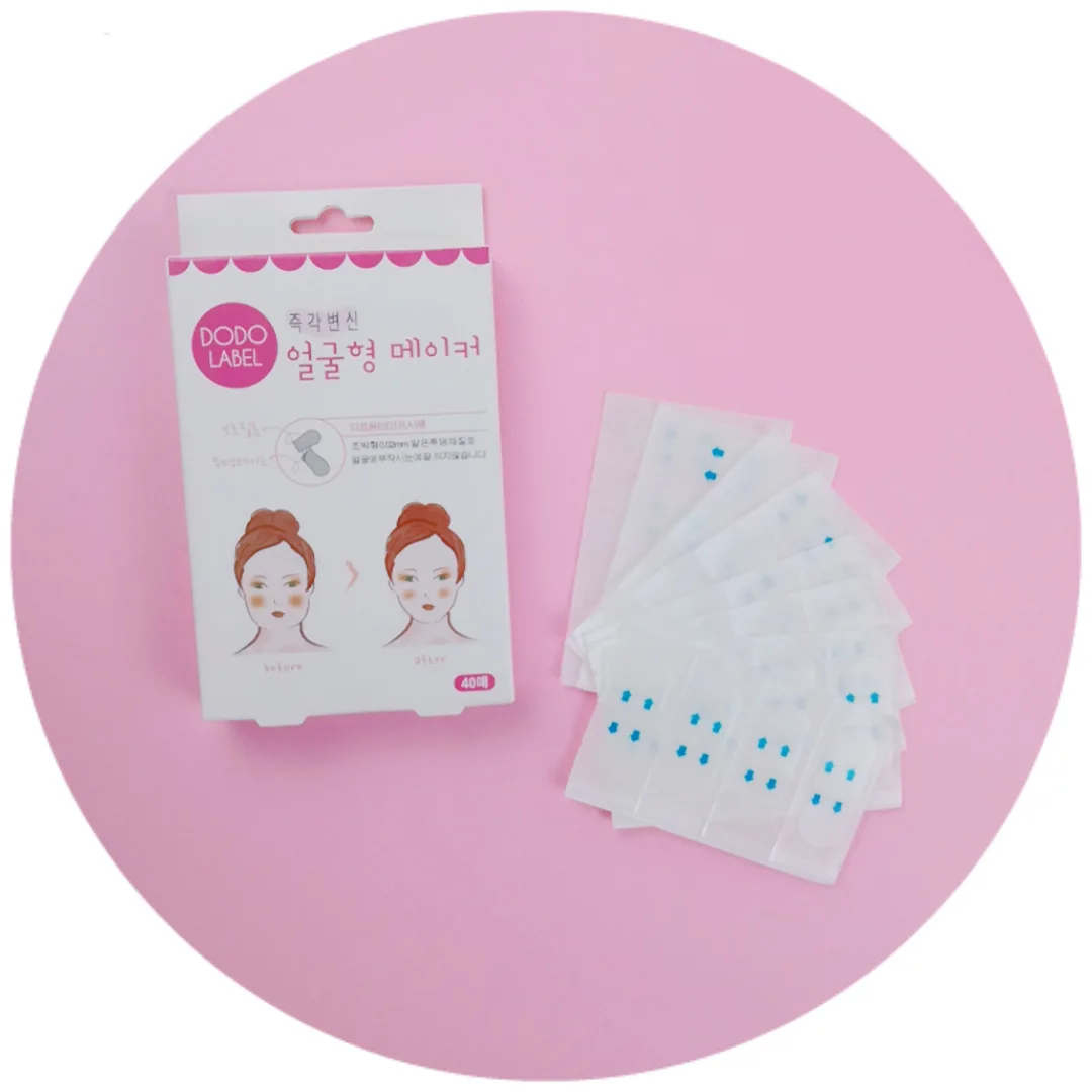 80pcs Lift Face Sticker Thin Face Stick nvisible Sticker Slimming Fat Burning Chin Medical Tape Massage Slim Patch Health Care